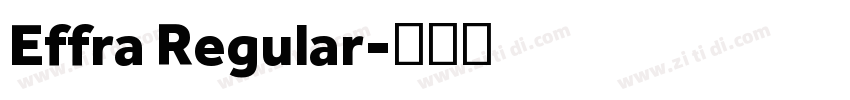 Effra Regular字体转换